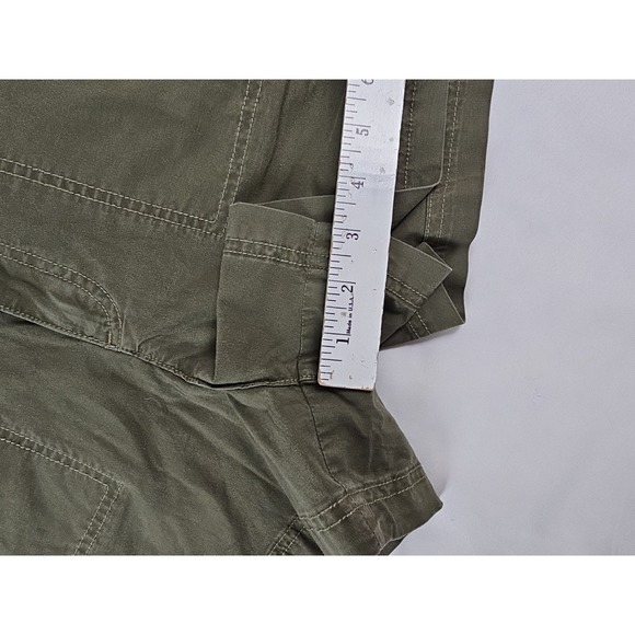 New A&E American Eagle Army Green Utility Shorts Shortie Toggle Adjust Size 10 - Picture 5 of 6